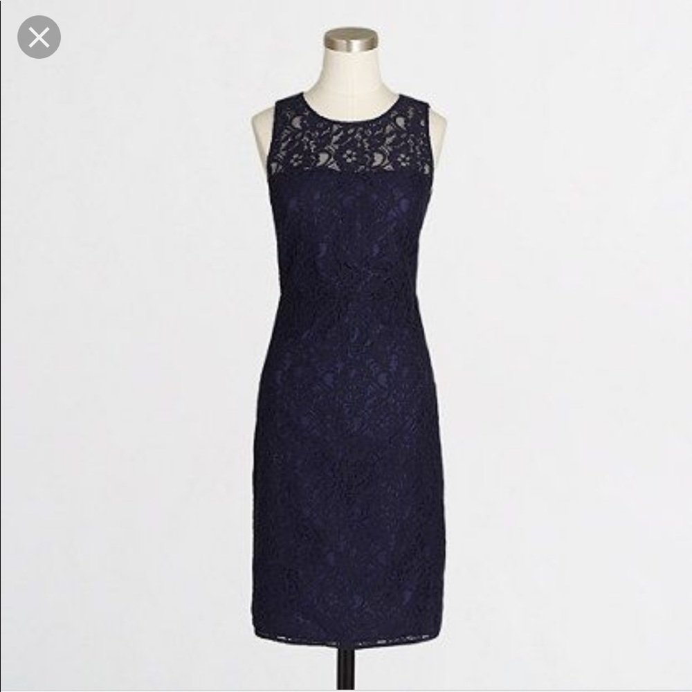 Jcrew factory lace shift dress